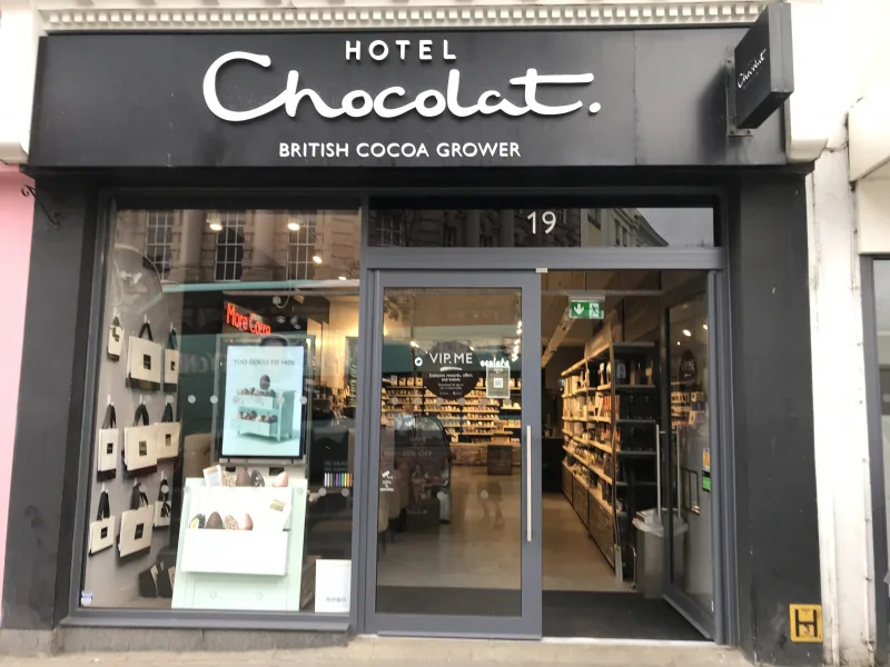 Hotel Chocolat shop front