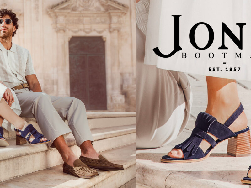Image shows spring summer 2023 collection photos from Jones Bootmaker
