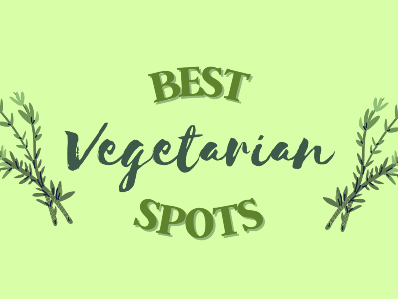 image shows graphic image 'Best Vegetarian Spots' in Brilliant Brighton